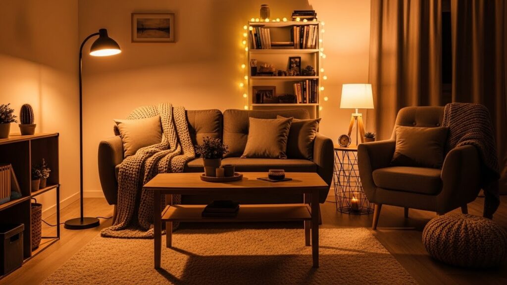 Soft Lighting That Enhances Small Living Rooms