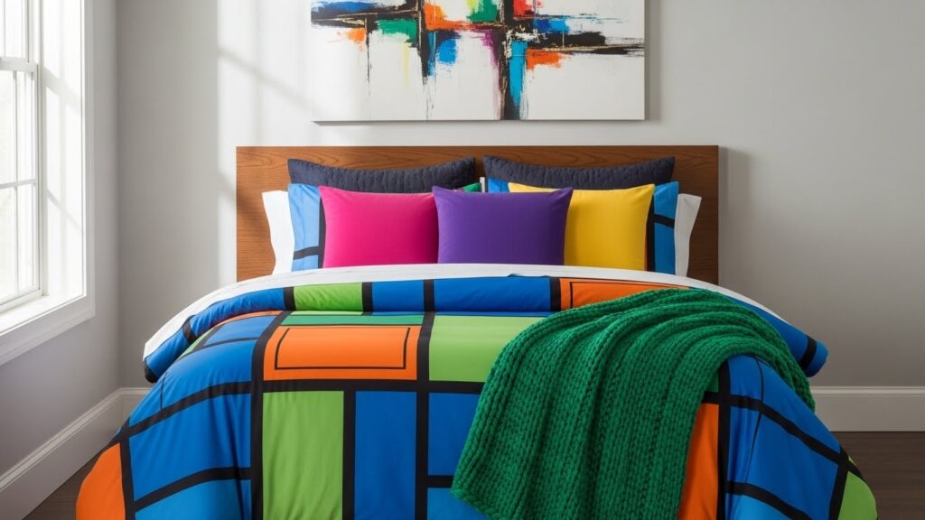 Bold Color Bedding to Make a Statement