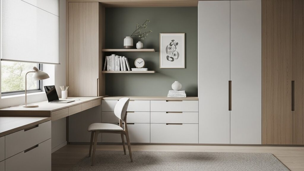 Built-In Storage with Flush Design