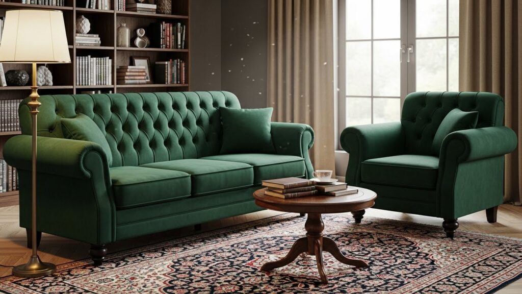 Classic Sofa and Armchair Combination