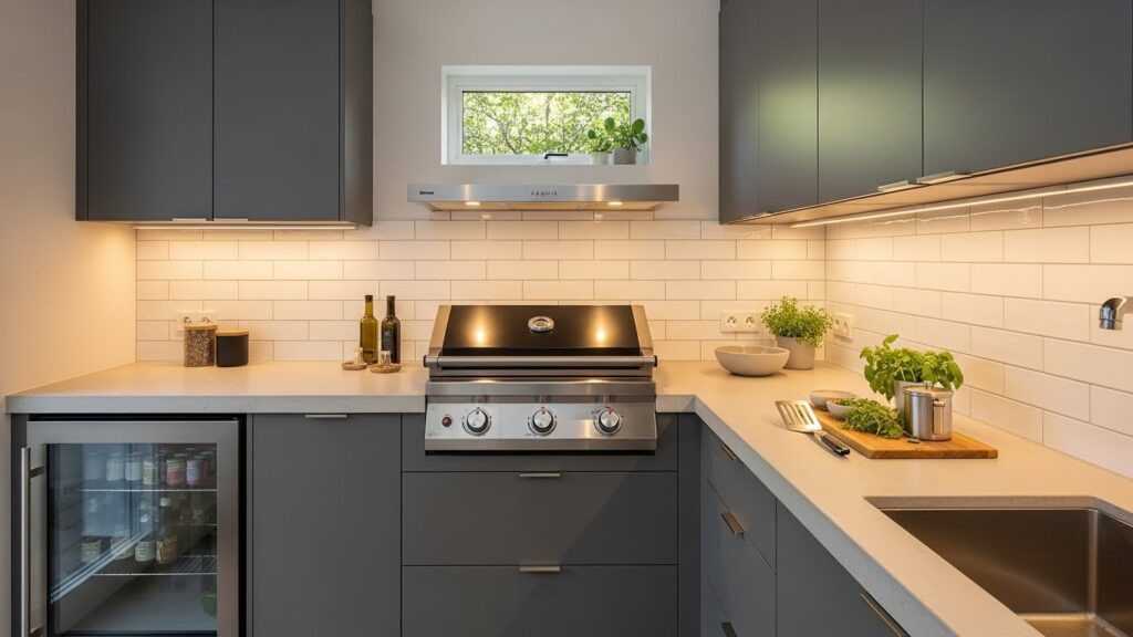 Compact Grill-Only Kitchen