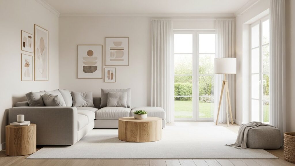 Cozy Minimalist Living Room With Breathing Space