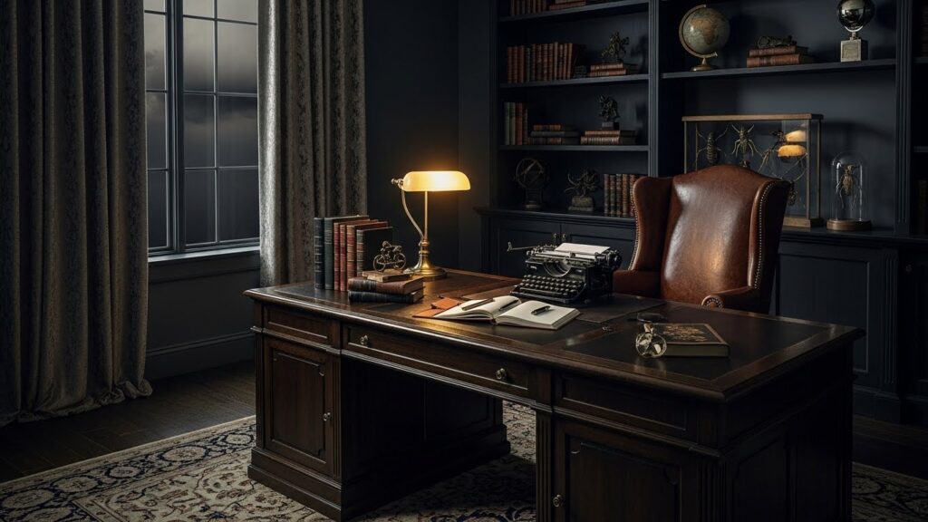 Dark Masculine Home Office