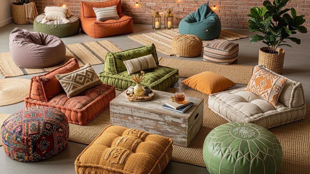 Floor Seating for a Relaxed Atmosphere