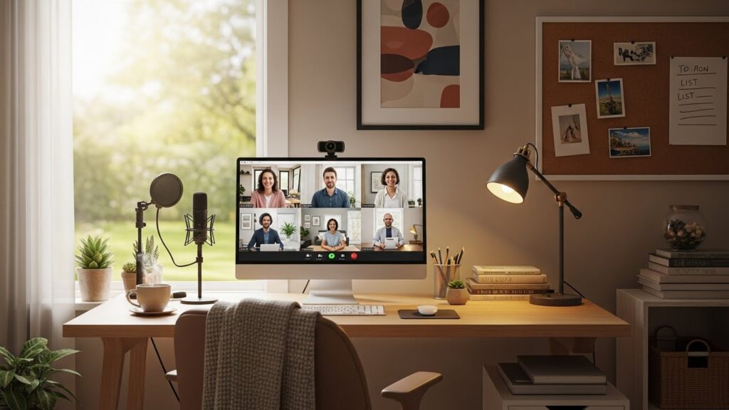 Home Office For Remote Meetings