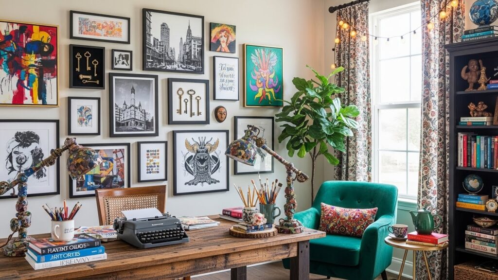 Home Office With Art And Personality