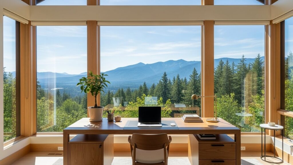 Home Office With Nature Views