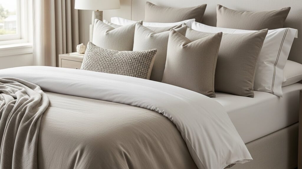 Hotel-Inspired Neutral Bedding