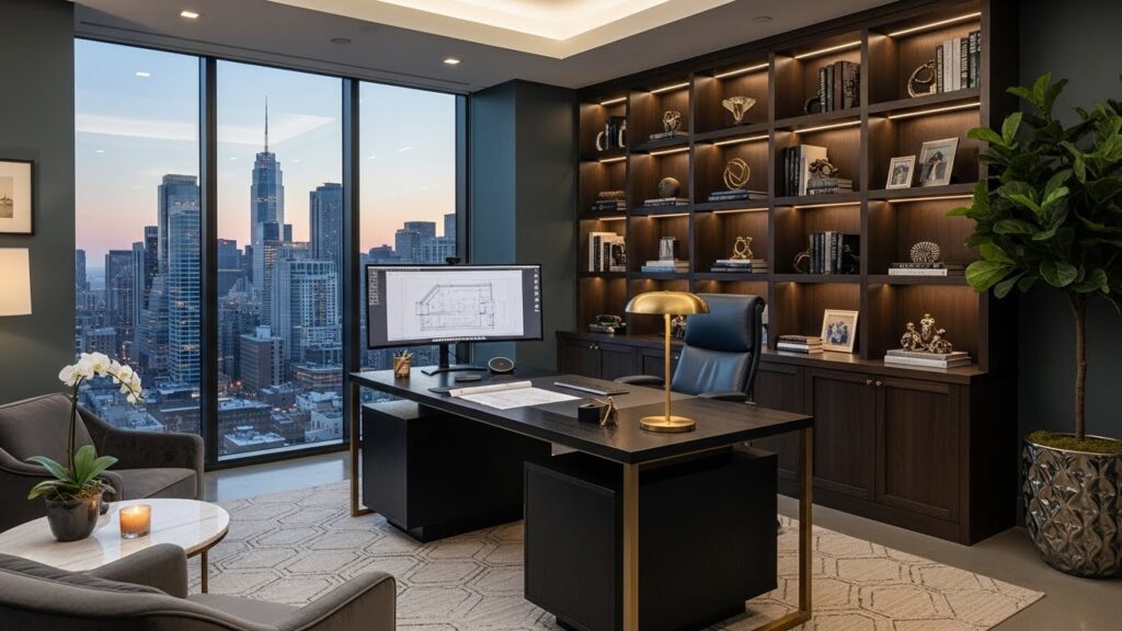 Luxury Home Office With High-End Appeal