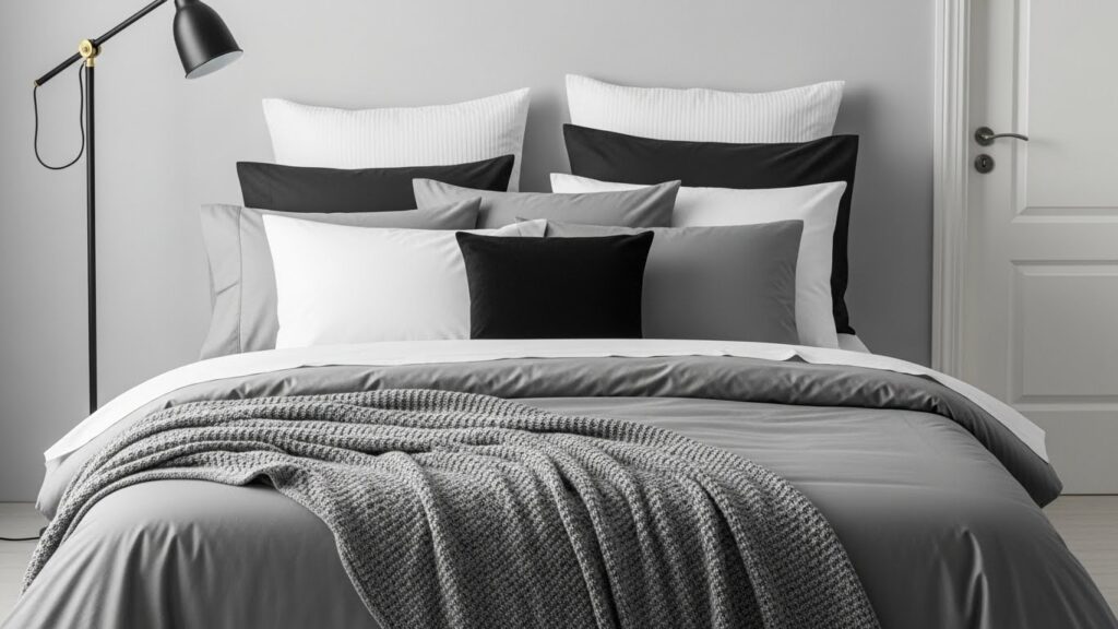 Monochrome Bedding for a Cohesive Look