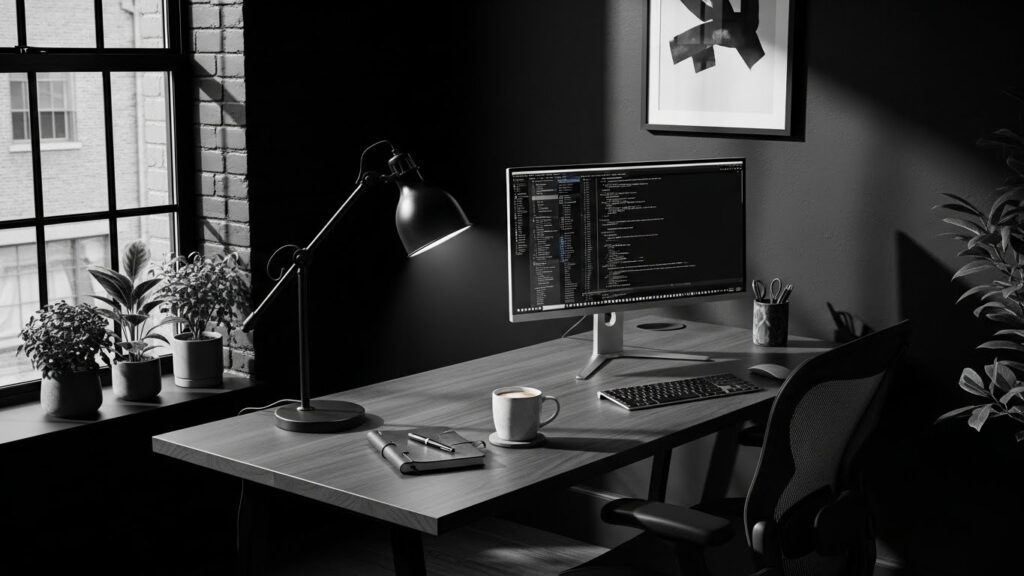 Monochrome Home Office