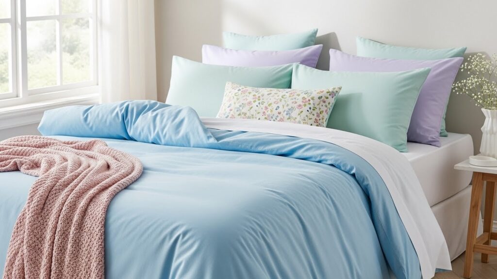 Pastel Bedding for a Soft and Airy Look