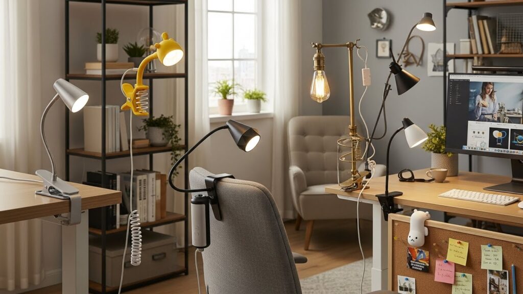 Portable Clip-On Lamps