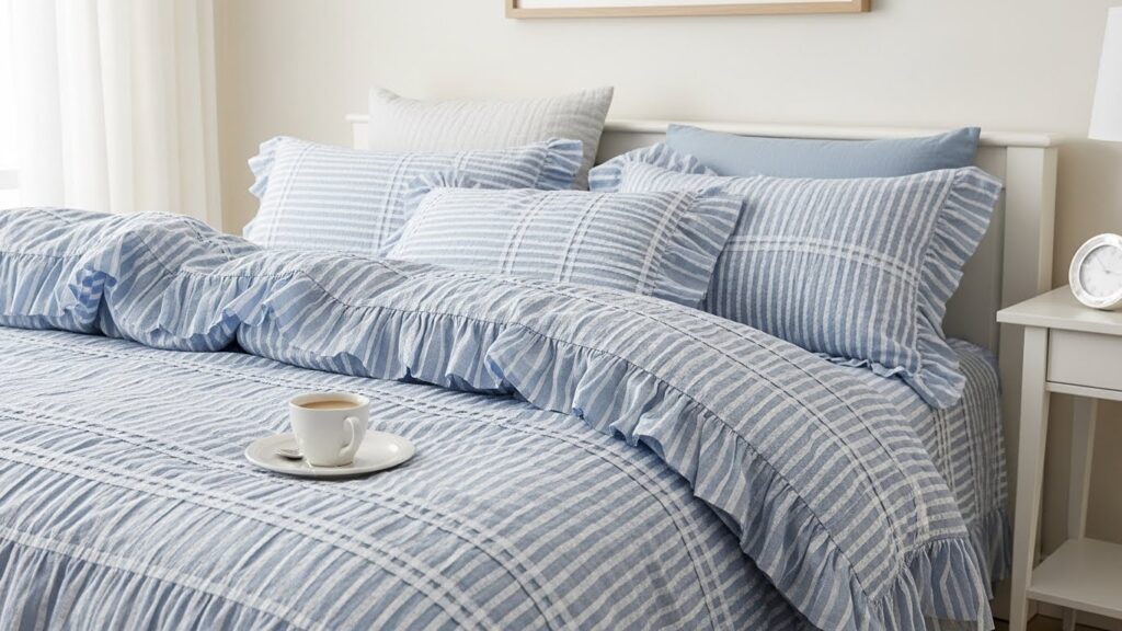 Ruffled Bedding for Soft Elegance