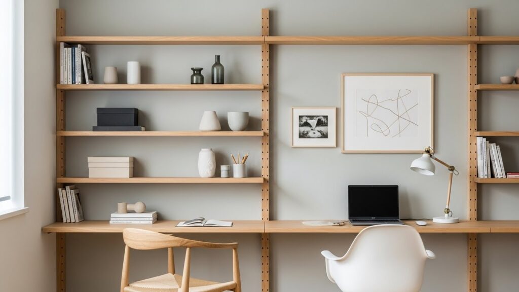 Simple Wooden Shelving Displays