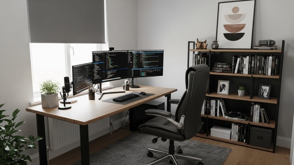 Small Home Office Optimized For Men