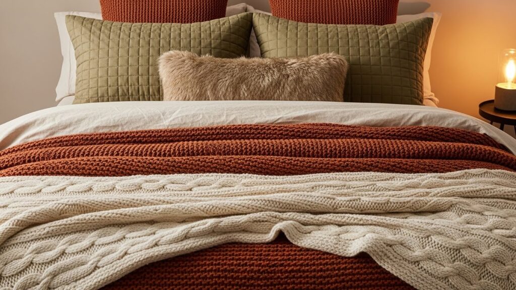Textured Bedding to Add Depth and Warmth