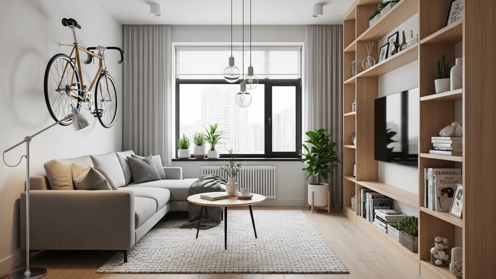 Urban Loft Living Room in Compact Spaces