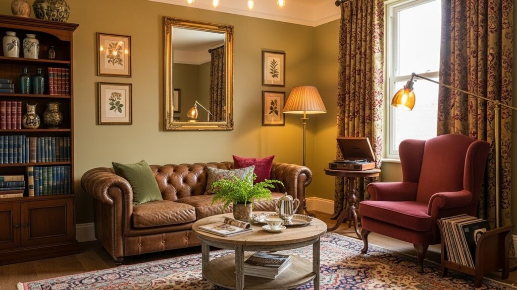 Vintage-Inspired Living Room With Timeless Charm