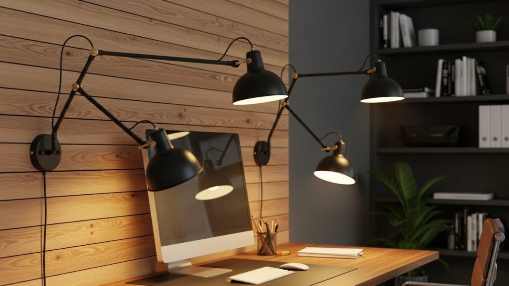 Wall-Mounted Swing Arm Lamps