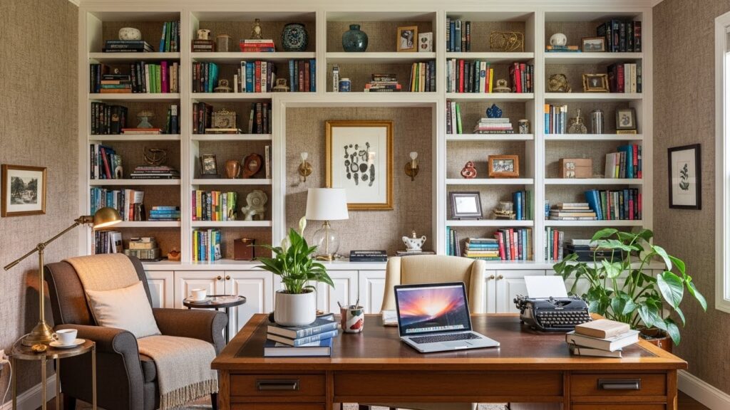  Wallpaper-Backed Bookshelves for Subtle Personality