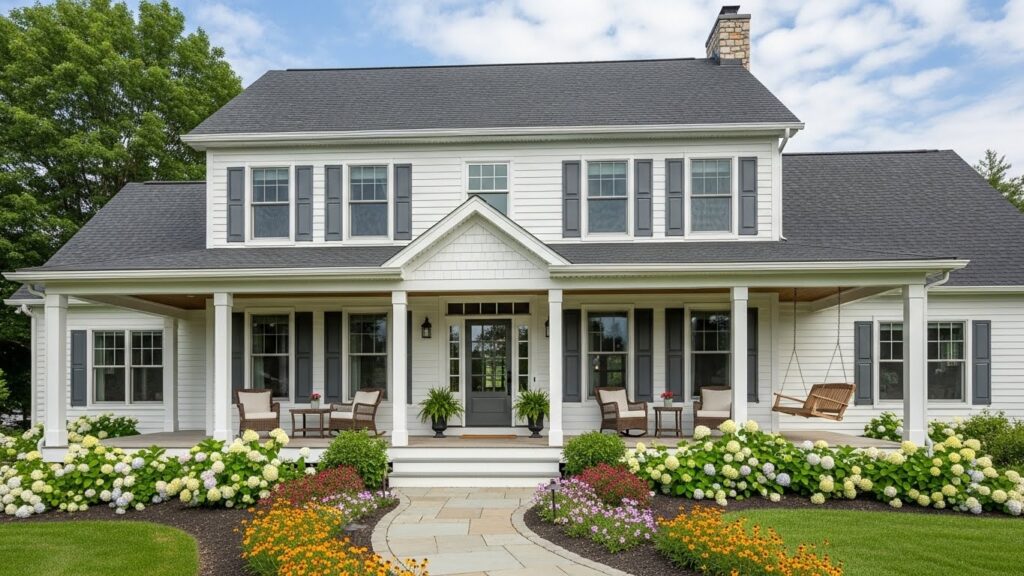 Wraparound Porch Farmhouse Cottage Design